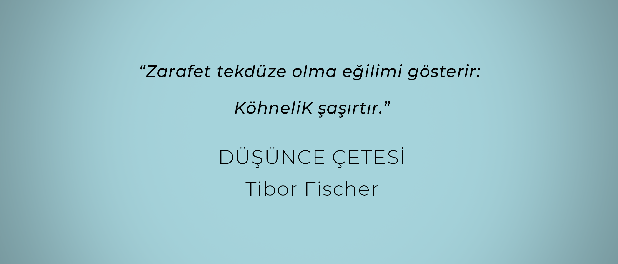 DÜŞÜNCE ÇETESİ